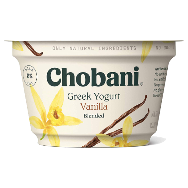 Chobani Greek Yogurt, Vanilla, 5.3oz - Water Butlers