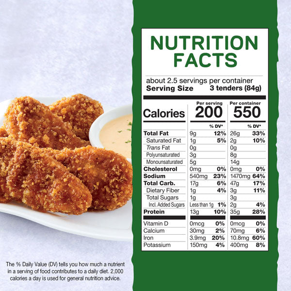 Gardein Plant-Based, Vegan Frozen Nashville Hot Chick'n Tenders, 8.1 Oz