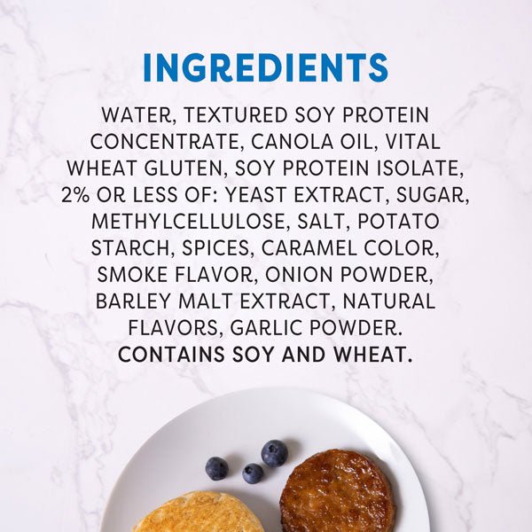 Gardein Plant-Based, Vegan Original Breakfast Saus'age Patties, 8 Oz