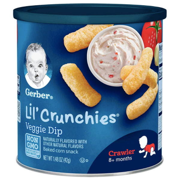 Gerber lil crunchies sales veggie dip