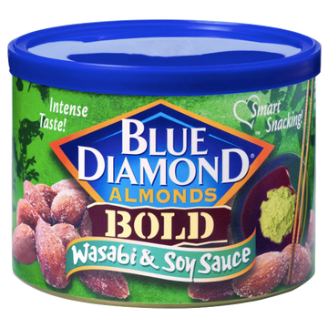 Blue Diamond Almonds, Bold Wasabi & Soy Sauce, 6 oz