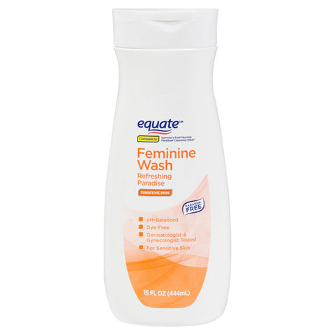 Equate Feminine Wash, Refreshing Paradise, 15 Oz.