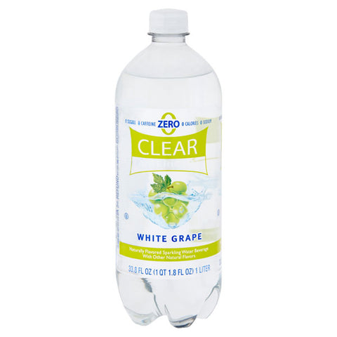 Clear American Sparkling Water, White Grape, 33.8 fl oz