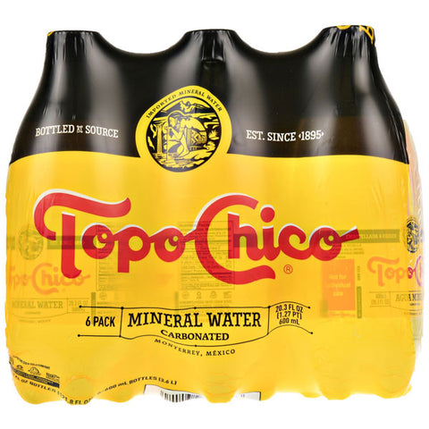 Topo Chico Mineral Water, 20.3 Fl Oz, 6 Count