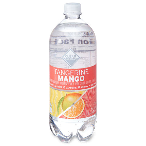 Clear American Sparkling Water, Tangerine Mango, 33.8 fl oz