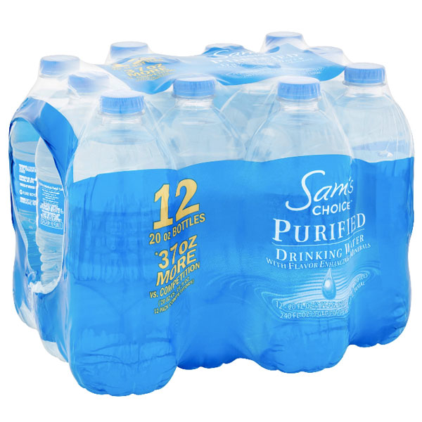 Sam's Choice Purified Water, 20 Fl. Oz., 12 Ct