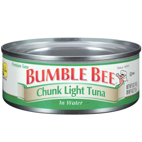 Bumble Bee Chunk Light Tuna In Water, 5oz - Water Butlers