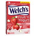 Welch's Fruit 'n Yogurt Fruit Snacks, Strawberry, Value Pack, 18 Count