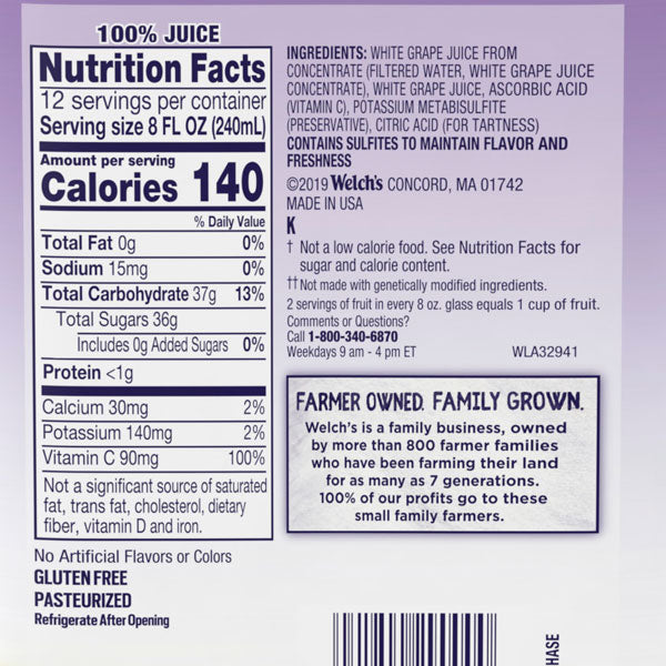 Welch's 100% Grape Juice - 64 fl oz Bottle