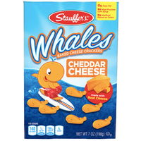 Stauffer's Whales Cheddar Cheese Baked Cheese Crackers , 16oz