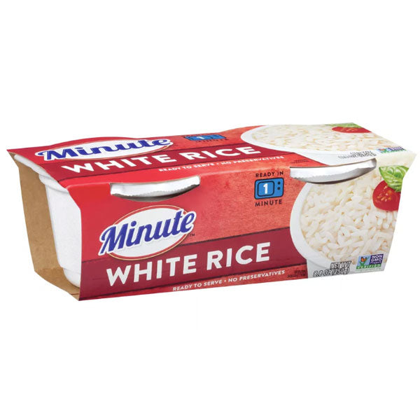 Minute Microwaveable White Rice 8.8oz, 2 Ct - Water Butlers