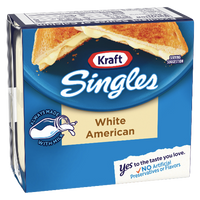 Kraft Singles White American Cheese Slices, 16 Ct - Water Butlers