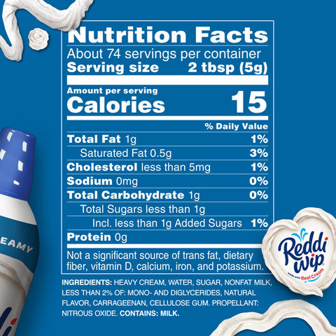 Reddi-wip Extra Creamy Whipped Dairy Cream Topping 13 oz.