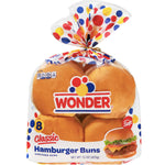 Wonder Bread Hamburger Buns, 8 Count - Water Butlers