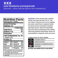 Vitaminwater XXX, Açai-Blueberry-Pomegranate, 16.9 fl oz, 6 Ct - Water Butlers