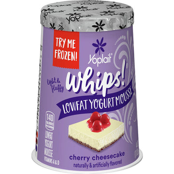 Yoplait Whips! Yogurt, Cherry Cheesecake, 4 oz