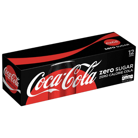 Coca-Cola Zero 12 fl oz Coke 0, 12 Pack - Water Butlers