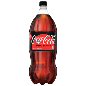 Coca Cola Zero Coke Soda, 2 L Coke 0 Bottle