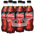 Coca Cola Zero, 16.9 Fl Oz Coke 0, 6 Ct - Water Butlers