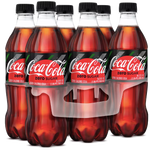 Coca Cola Zero, 16.9 Fl Oz Coke 0, 6 Ct - Water Butlers